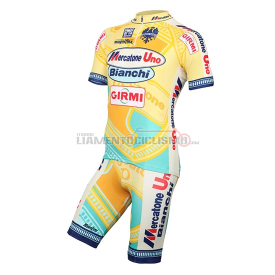 Abbigliamento Mercatone Uno 2016 Manica Corta E Pantaloncino Con Bretelle giallo - Clicca l'immagine per chiudere